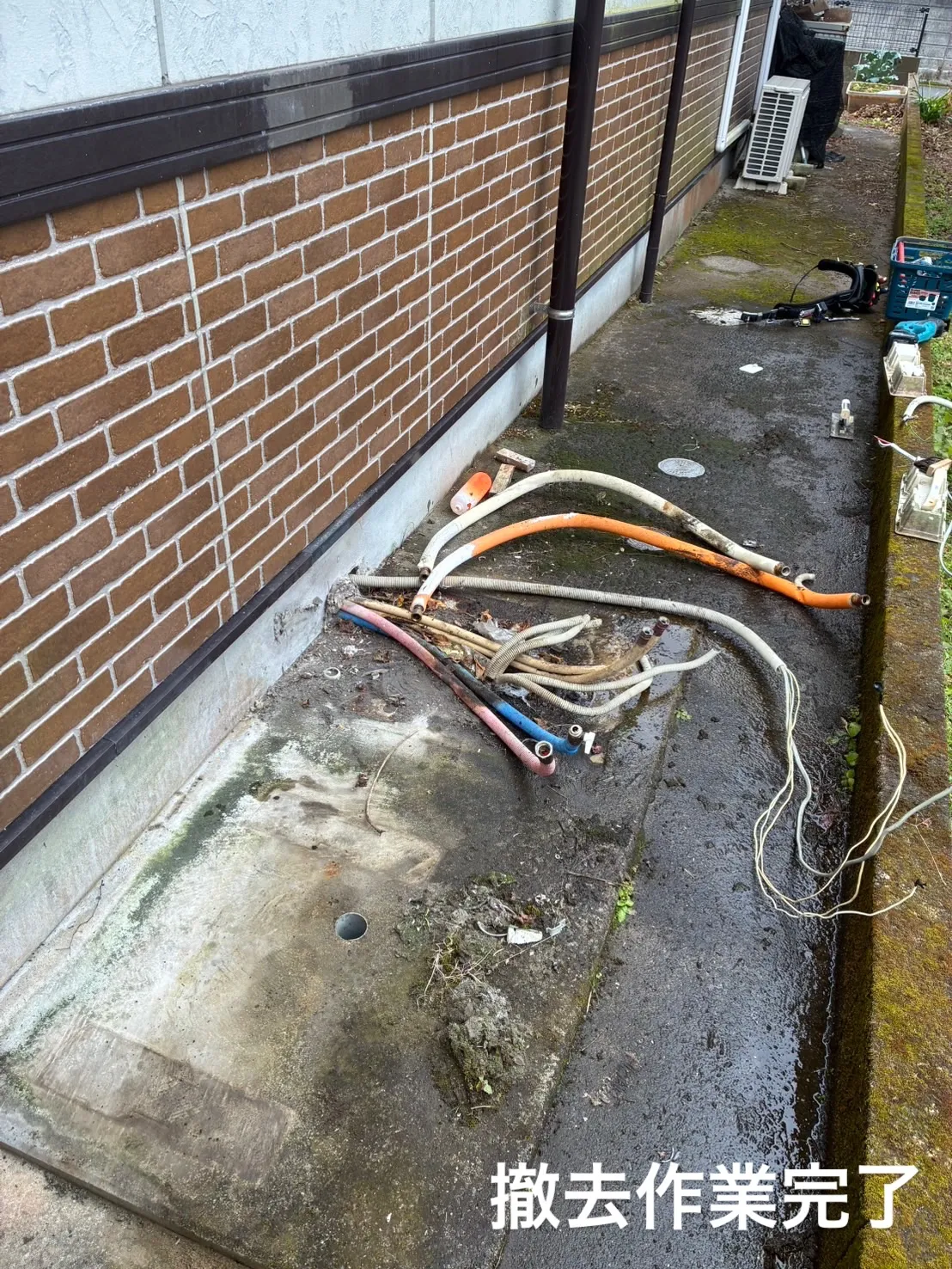 姶良市某邸にてエコキュート取替工事